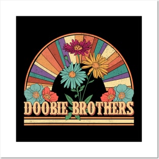 Doobie Flowers Name Brothers Personalized Gifts Retro Style Posters and Art